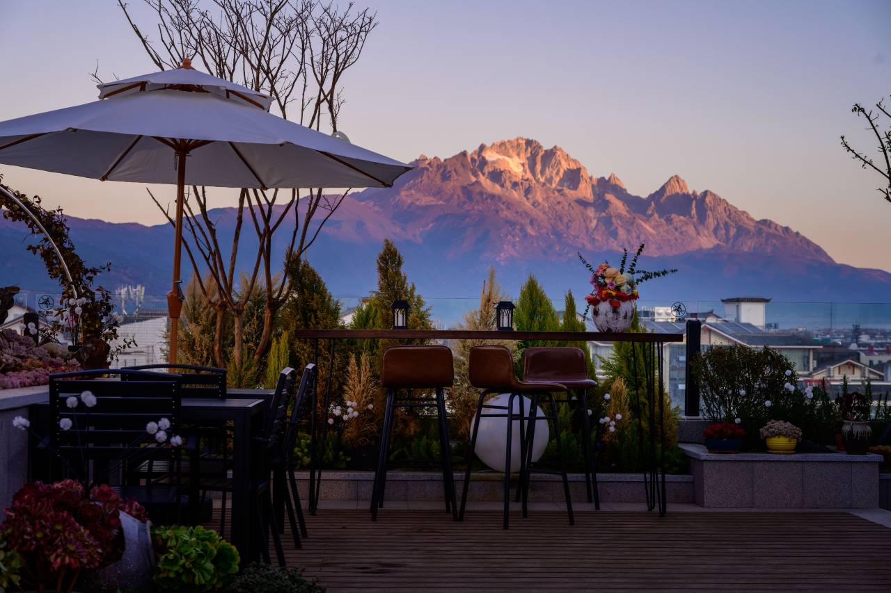 丽江古城汐屿山渡·日照金山·空中花园·360度高空全景度假行馆图片1